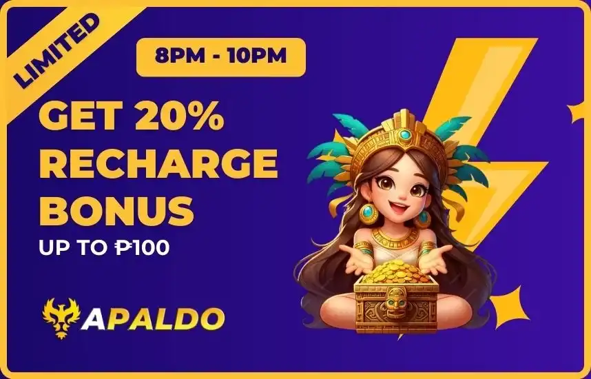 8PM-10PM Limited time gift 20% Bonus