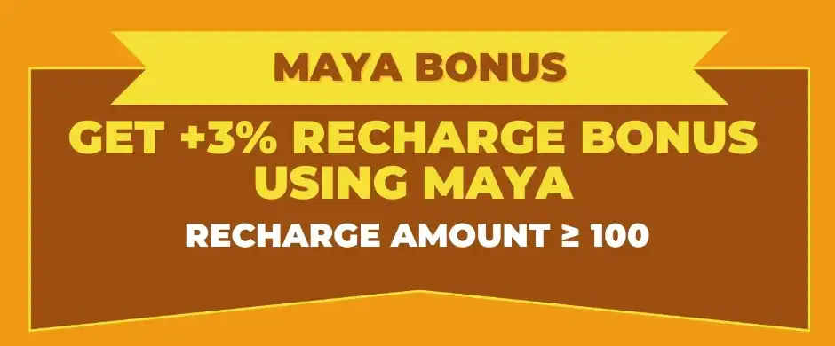 GIVE +3% MAYA RECHARGE BONUS AT APALDO 1