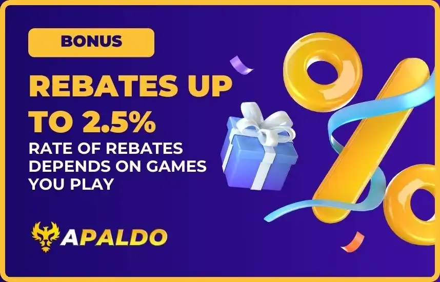 Instant unlimited rebate up to 2.5%